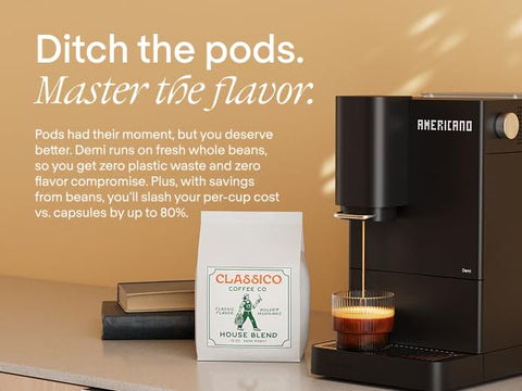 Terra Kaffe Demi Compact cuenta con sistema de autolimpieza para mantenimiento sencillo.
