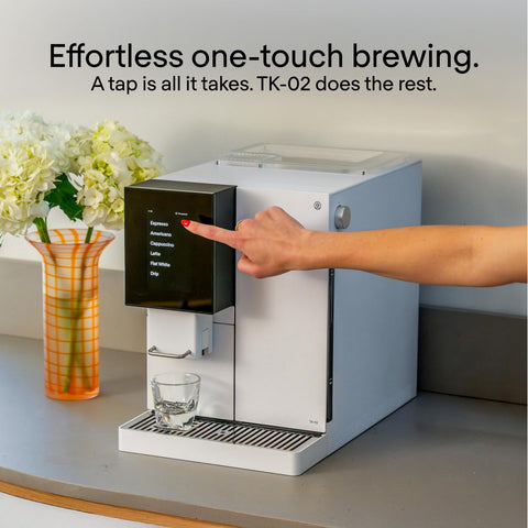Interfaz de la aplicación Terra Kaffe para controlar bebidas desde el móvil
