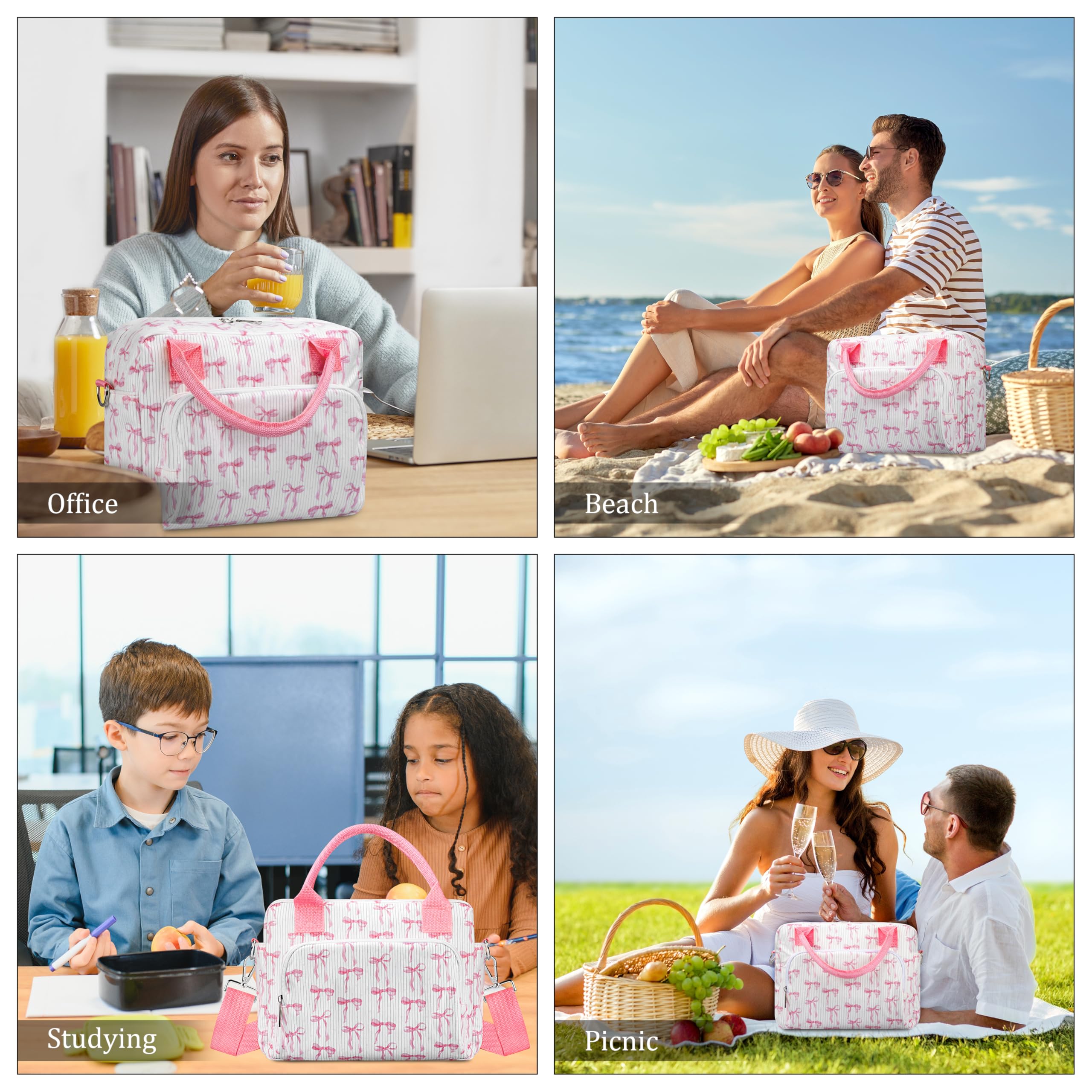 TESAFNG bolsa de almuerzo versátil para oficina, playa o excursion.