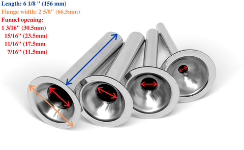 Tesor tubo 1 pulgada para embutir, ideal para salchichas caseras y rápidas.