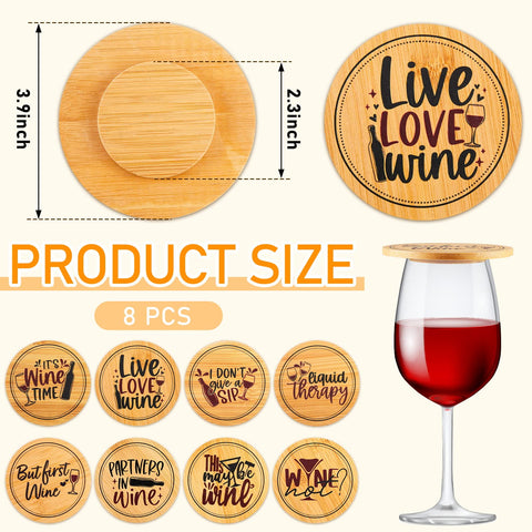 Tessco for you, cubiertas de vino en bambú, diseño 3, protegen contra insectos y polvo