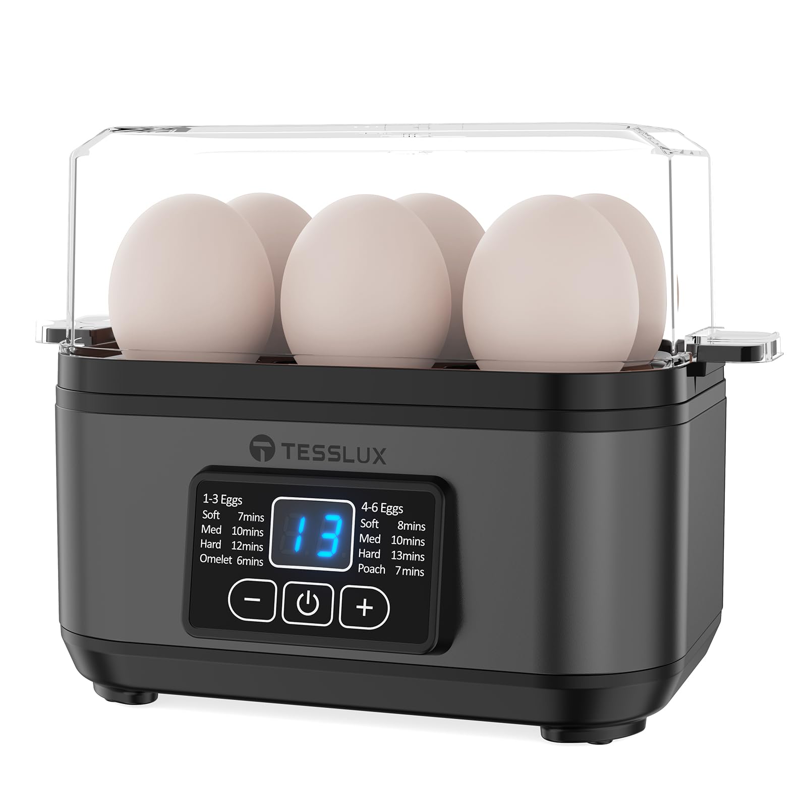 Cocedor Tesslux con frontal y display para control preciso de huevos.