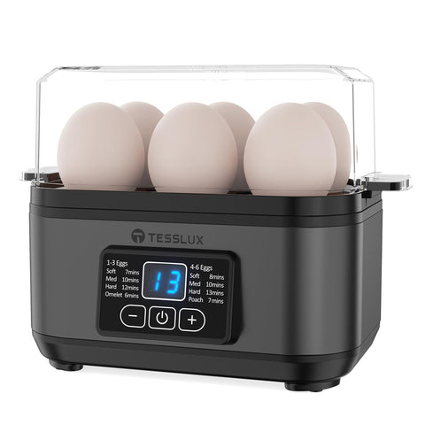 Cocedor Tesslux con frontal y display para control preciso de huevos.