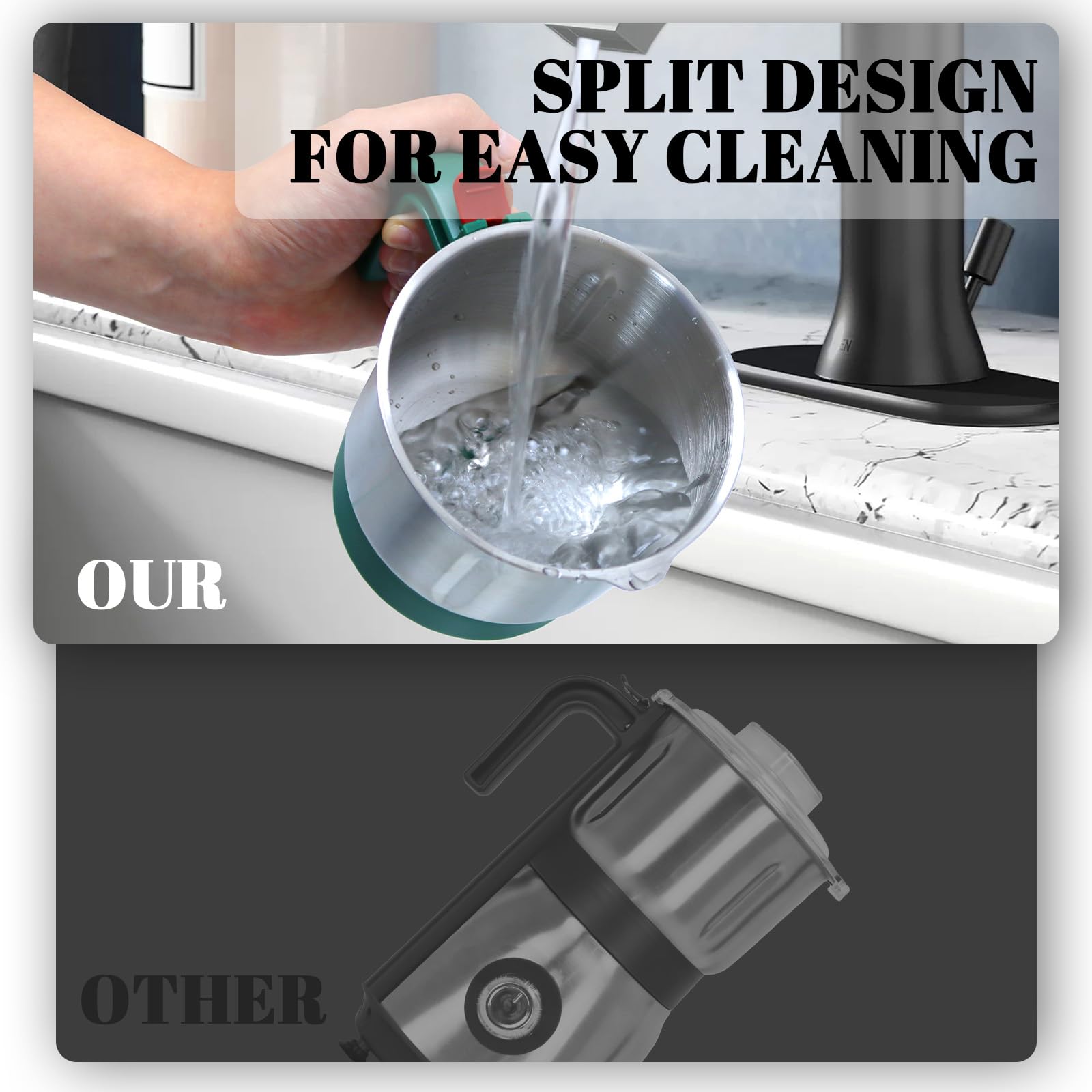 Tewpoy motor potente 500W: procesamiento rápido de ingredientes.