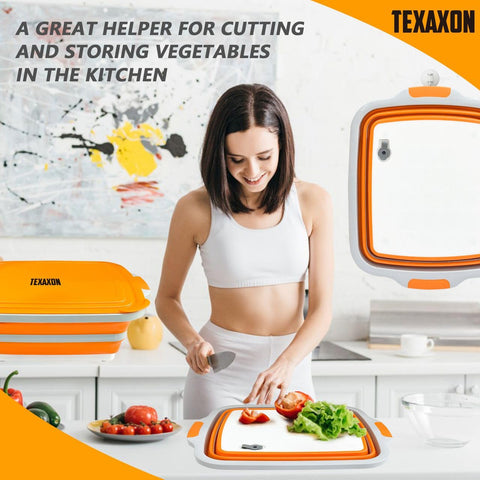 Texaxon tabla de corte integrada para carnes y verduras al aire libre