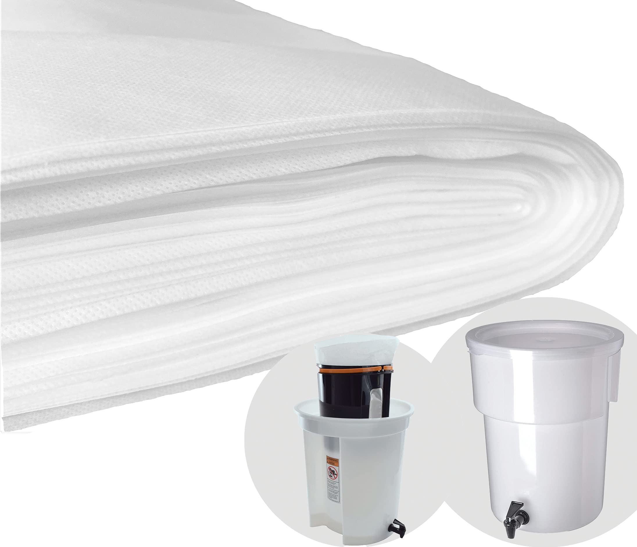 TezPak filtros café frío 20x20 en uso, filtran impurezas para sabor limpio.