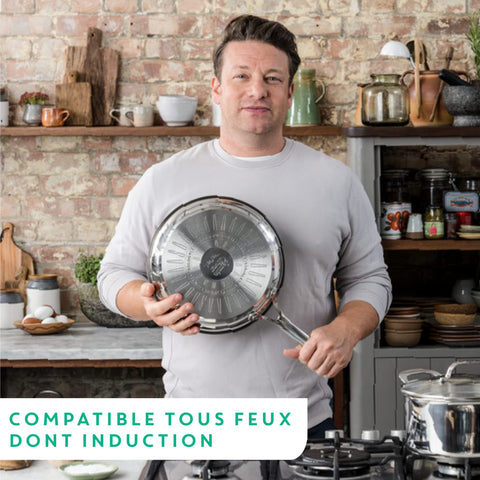 Sartén apta para lavavajillas de T-Fal Jamie Oliver Cooks Smart, limpieza sencilla