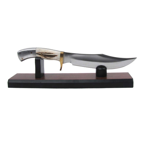 TG,LLC exhibidor cuchillos en madera marrón natural ideal para colección.