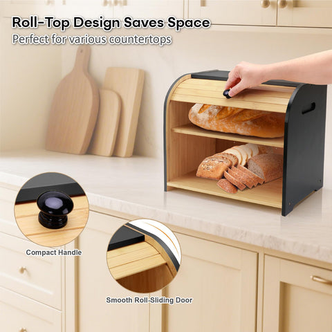 Thalomely caja-pan, perforaciones para flujo de aire y frescura prolongada.