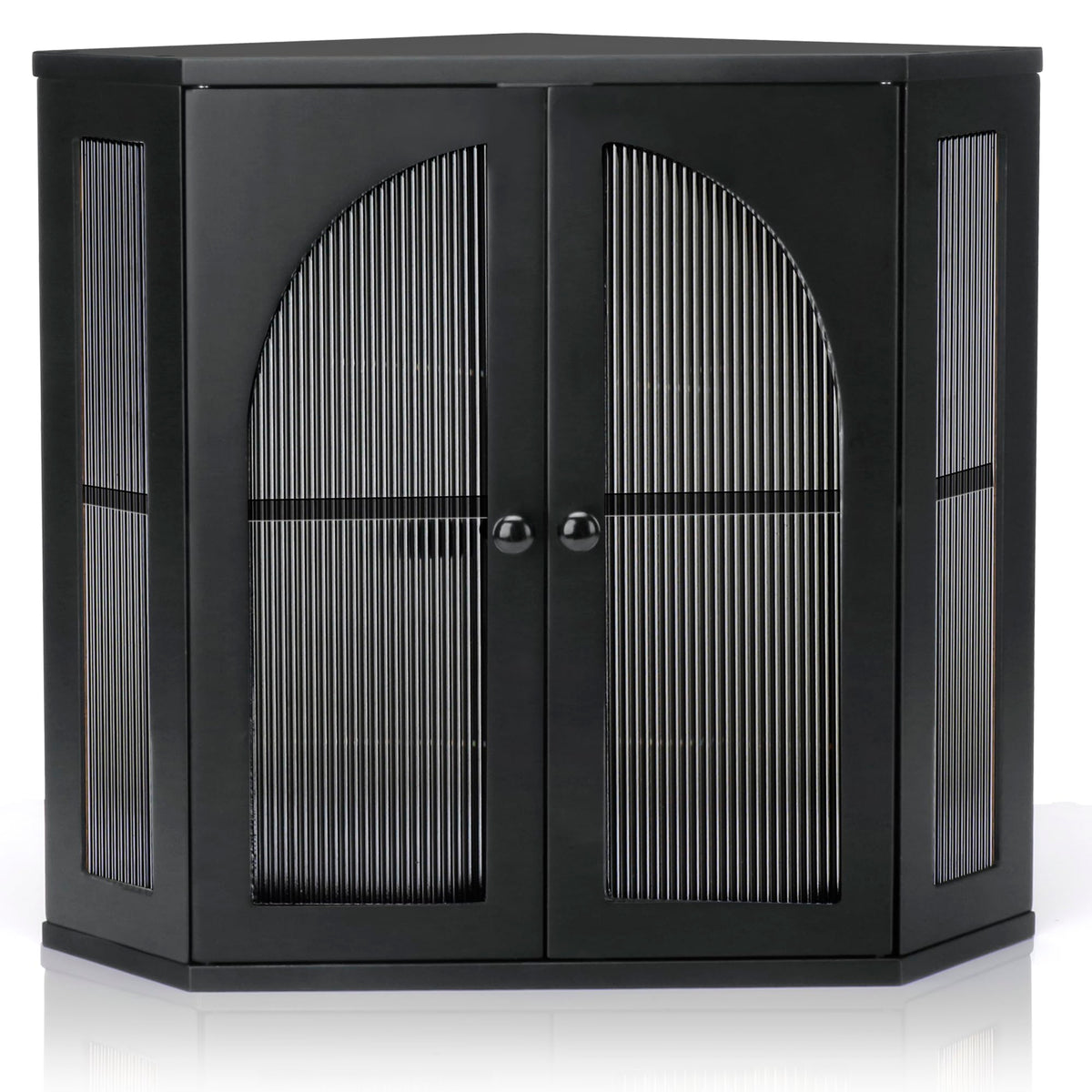 Thalomely caja pan esquina frontal: diseño compacto para encimera y pan fresco al alcance