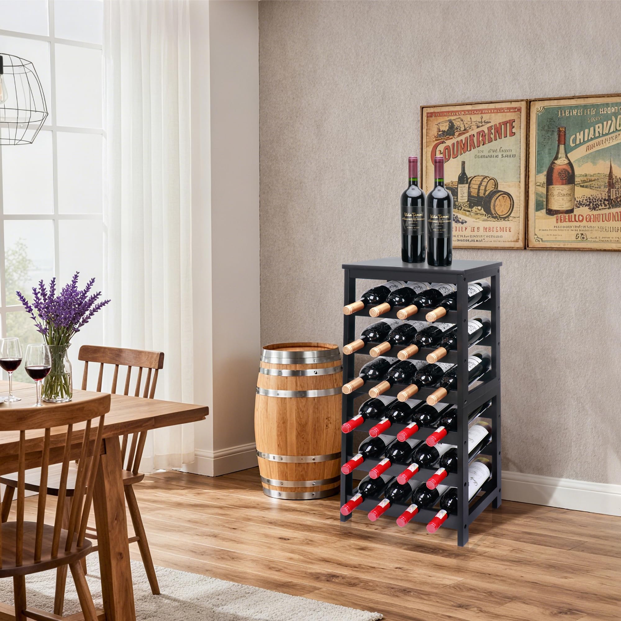 Thalomely estante decorativo para comedor o bar, añade estilo.