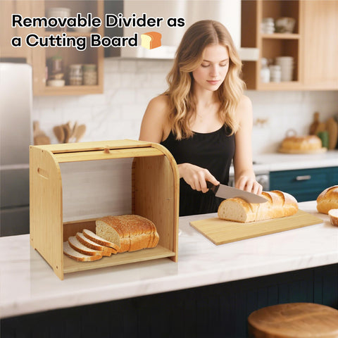 Thalomely panera bambú montaje sencillo con piezas incluidas