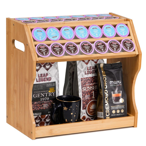 Thalomely portacápsulas K-Cup 2 niveles: organización eficiente de cápsulas y tazas.