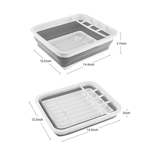 ThanSTAR escurridor con compartimento para utensilios, mantiene cubiertos secos y organizados