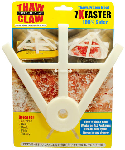 Thaw Claw Descongelador para carne y pollo, descongelamiento rápido y seguro.