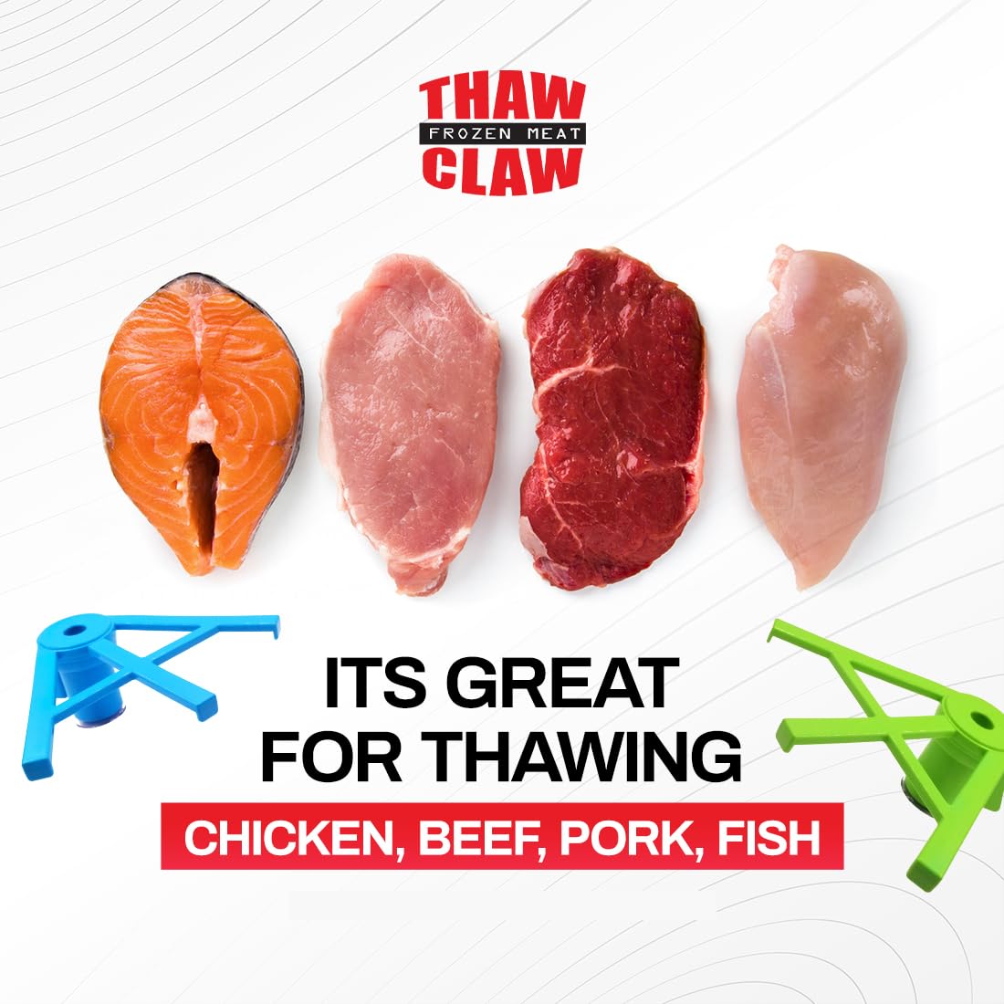 Thaw Claw Ventosa Fuerte, sujeción estable durante el descongelado.