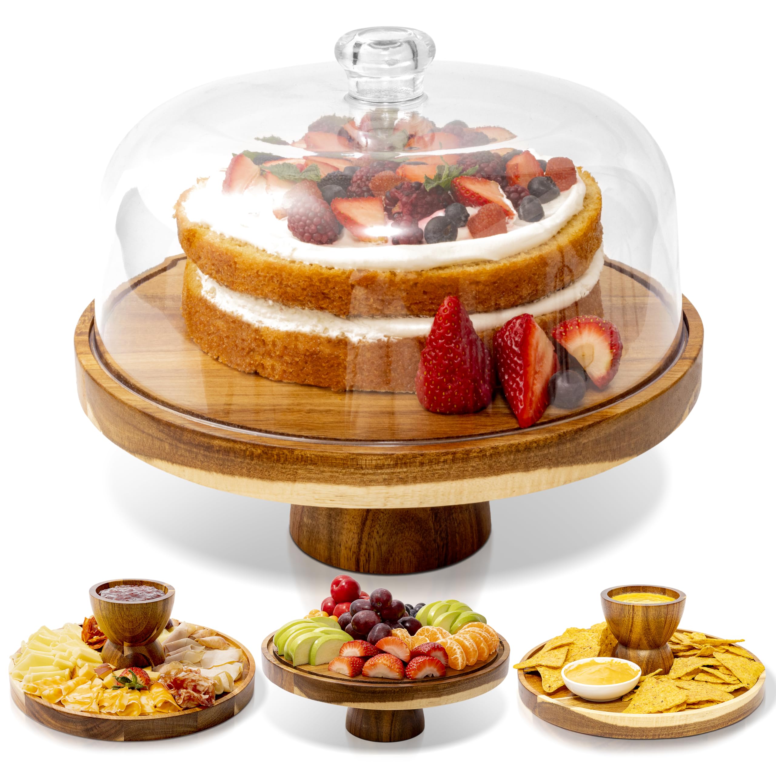 The Artful Cook base de tarta acacia, elegante y estable para tartas