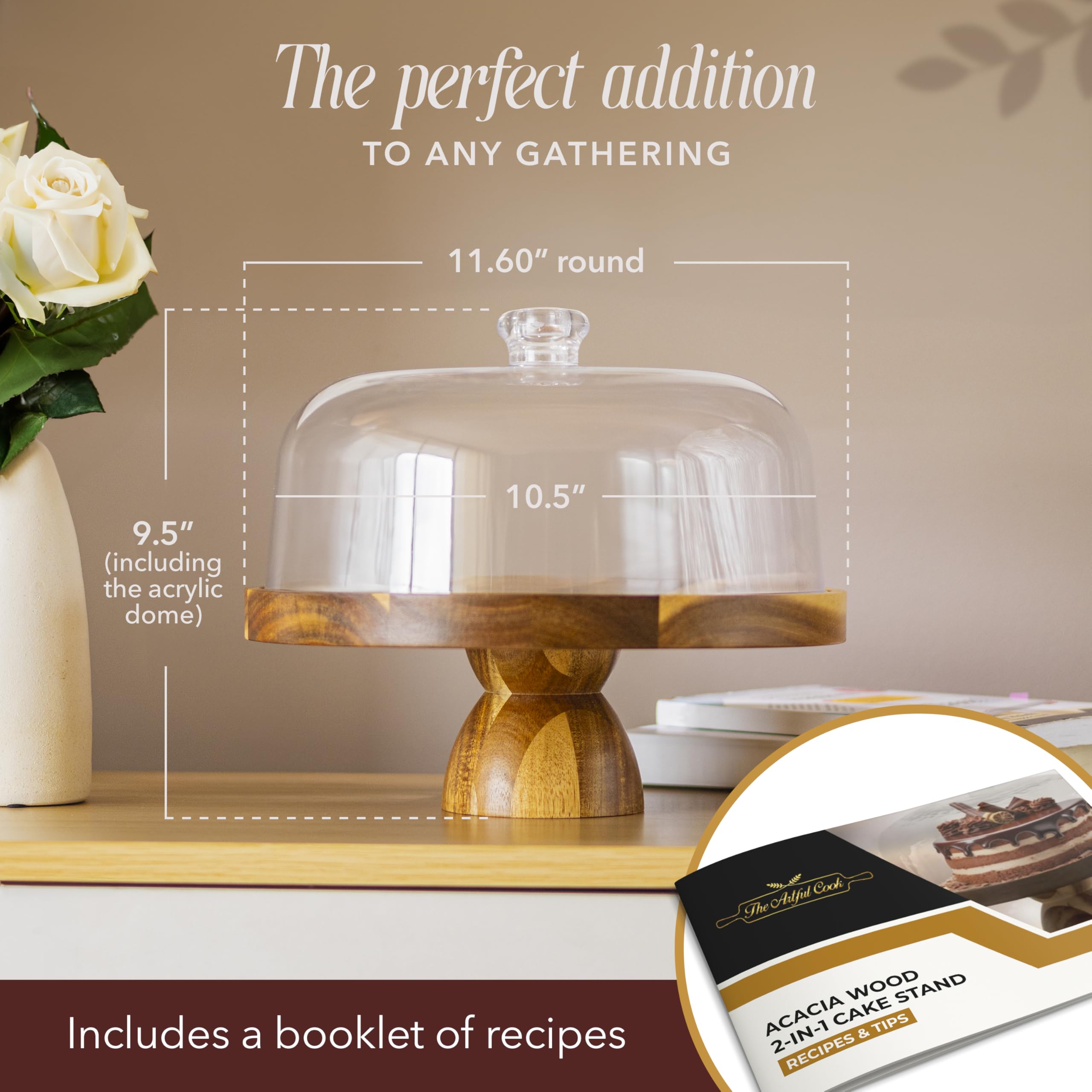 The Artful Cook diseno 2 en 1 facilita servir dulces o salados