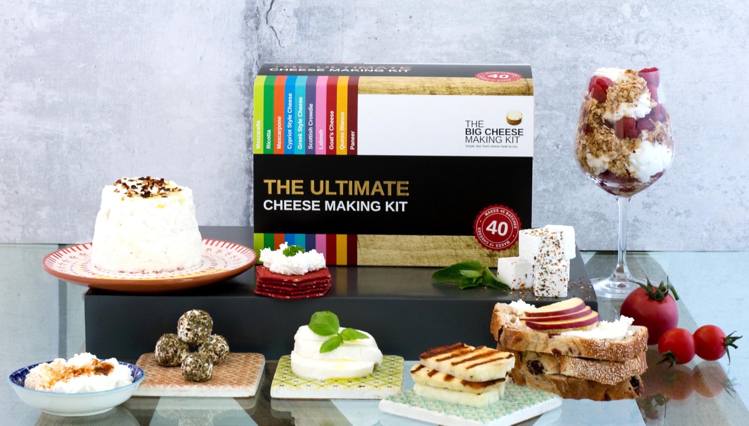 The Big Cheese Making Kit: halloumi dorado para asar y parrillas.