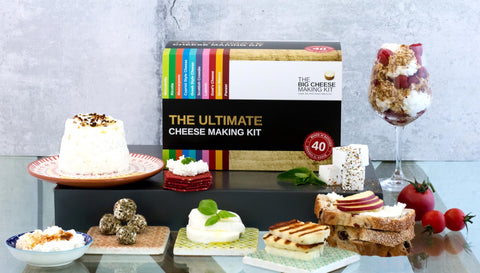 The Big Cheese Making Kit: halloumi dorado para asar y parrillas.