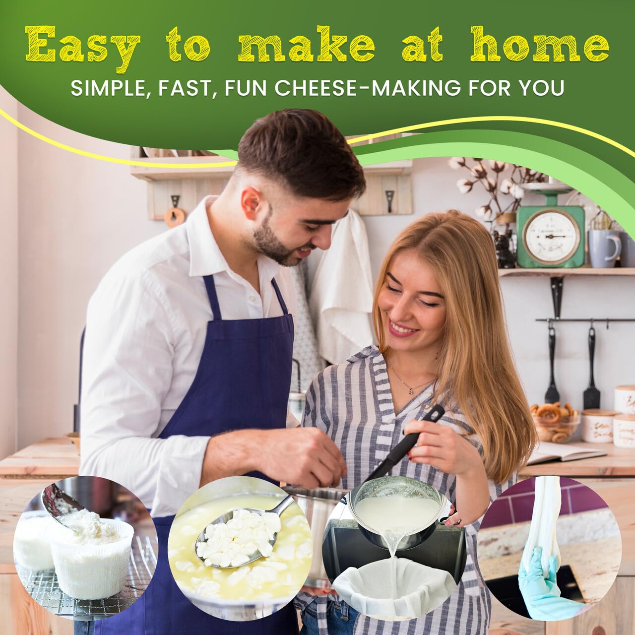The Big Cheese Making Kit ingredientes-de-calidad: sabor auténtico en cada lote