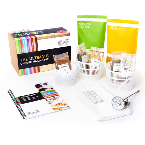 The Big Cheese Making Kit: mozzarella para hacer queso rápido y delicioso en casa.