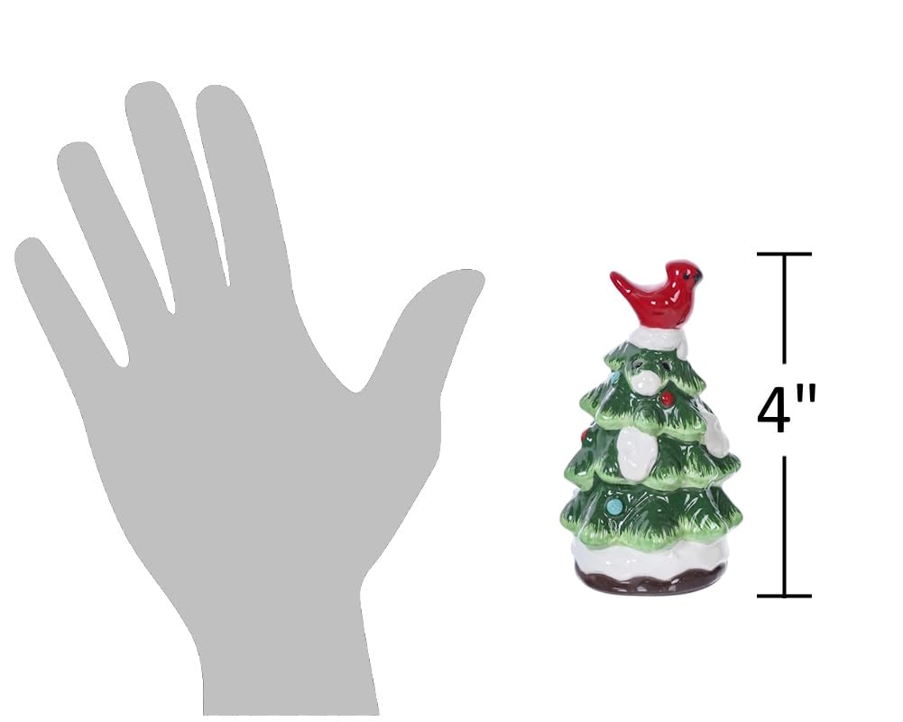 The Bridge Collection: sal y pimienta en árbol navideño para decoración de cocina.