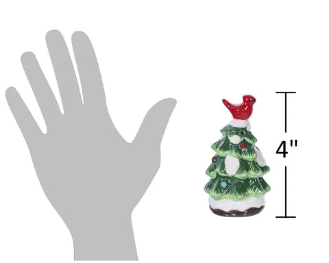 The Bridge Collection: sal y pimienta en árbol navideño para decoración de cocina.