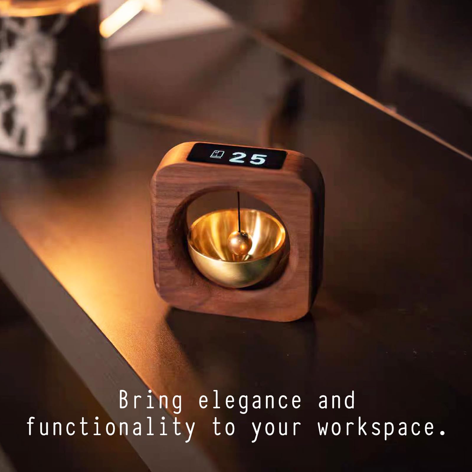 the dot cubo temporizador Pomodoro de madera, ambiente, decoración funcional para escritorio