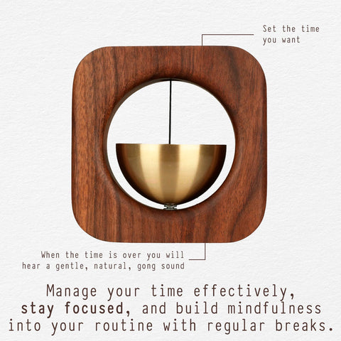 the dot cubo temporizador Pomodoro de madera, detalle, tacto premium para productividad