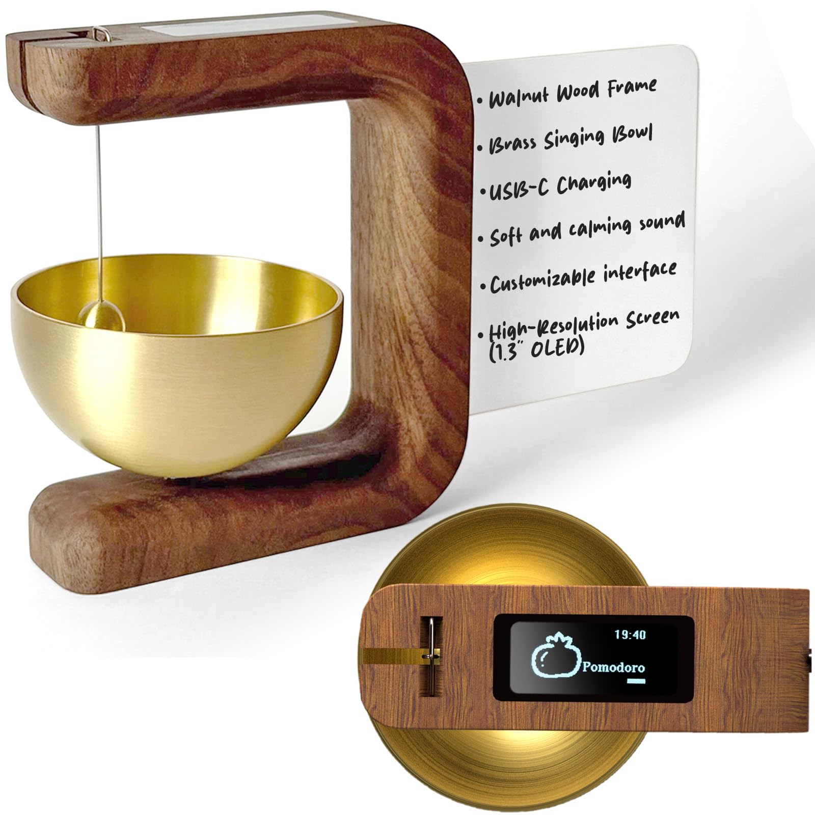 the-dot-pro-timer-p2 sobre la mesa con tablero magnético para organizar tareas