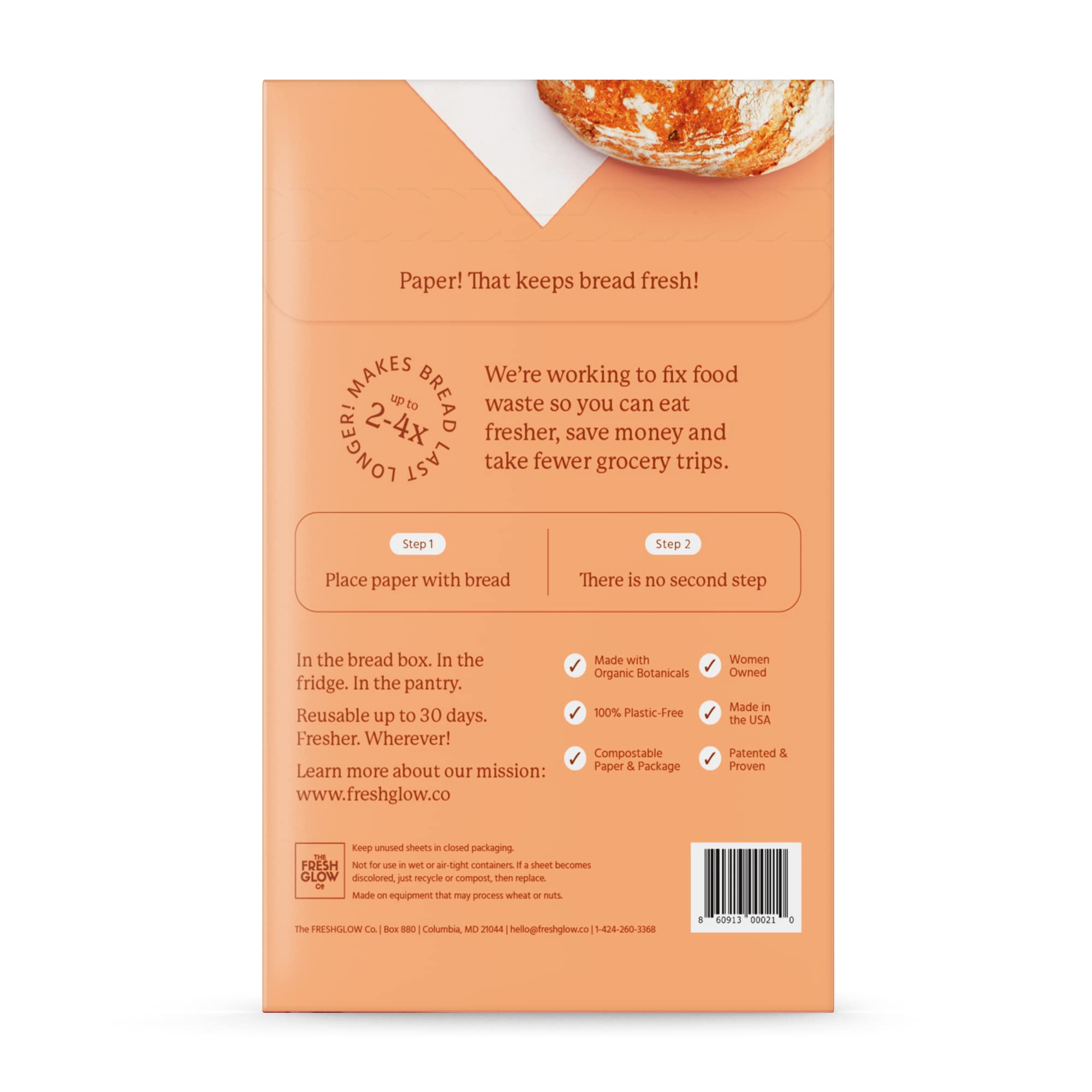 FRESHPAPER para bagels conserva aroma y textura por más tiempo.