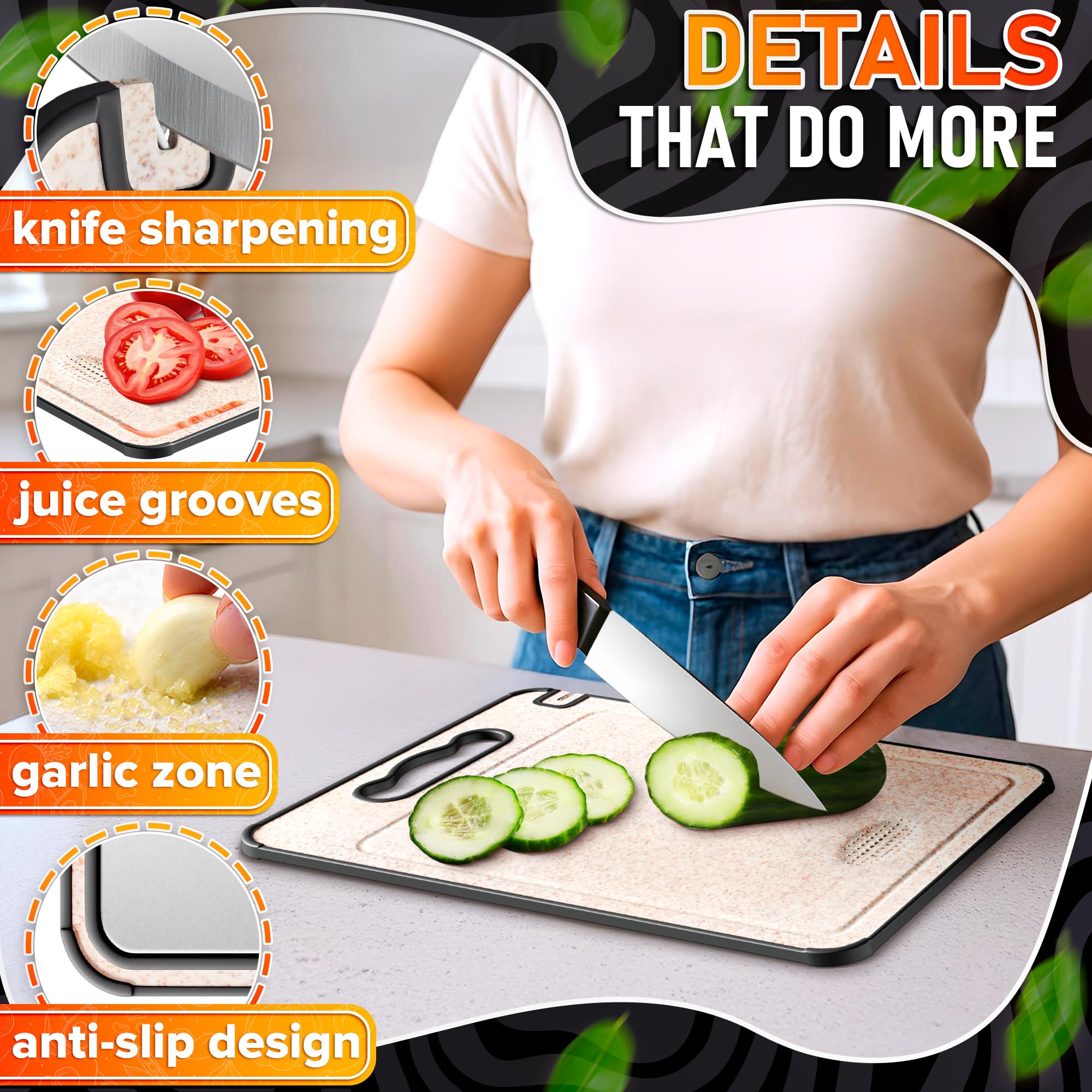 The Little Green Change Titanium, cara para frutas: evita transferencia de olores y jugos.