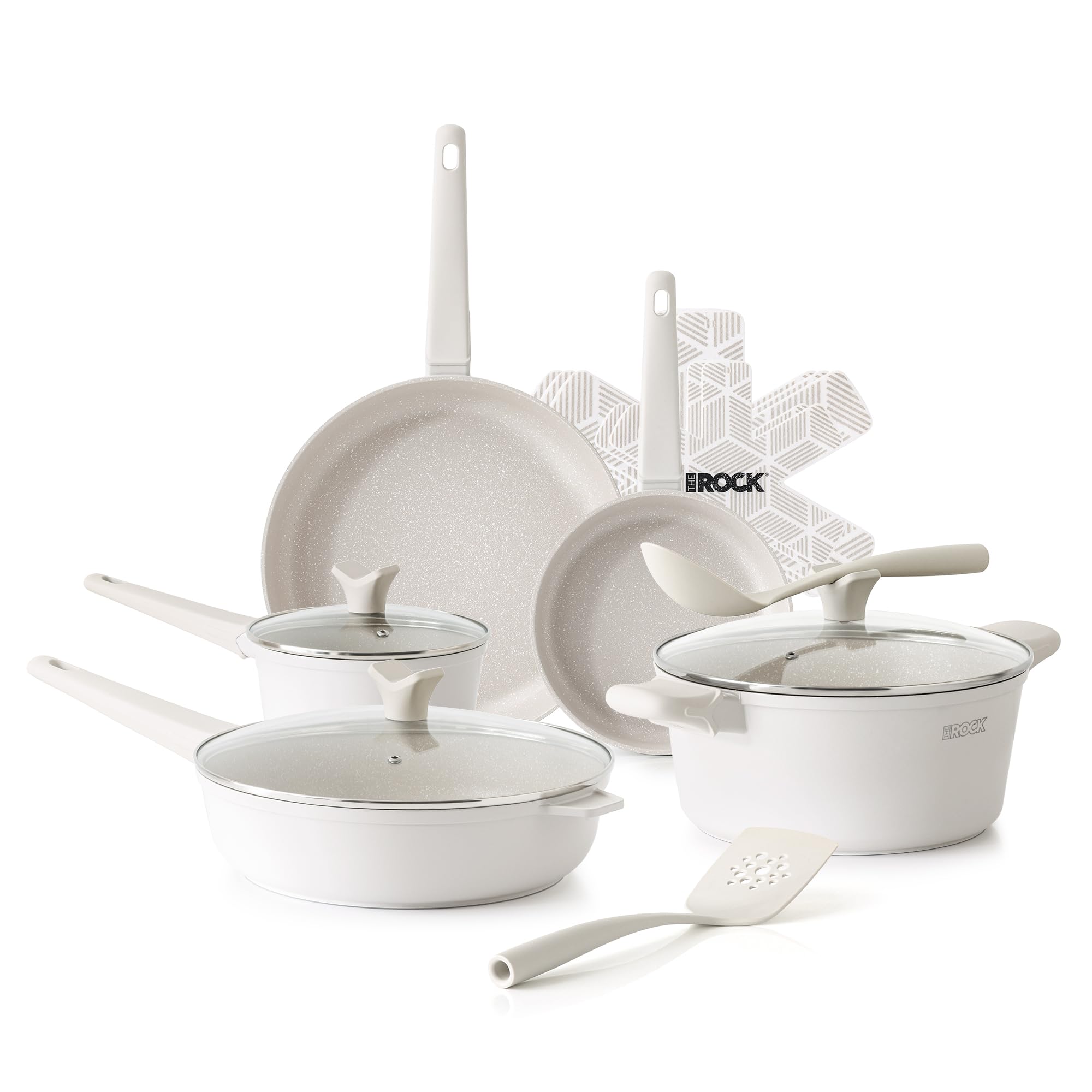 THE ROCK SOHO 15Piezas ceramico, vista frontal, ideal para cocinar sin pegar