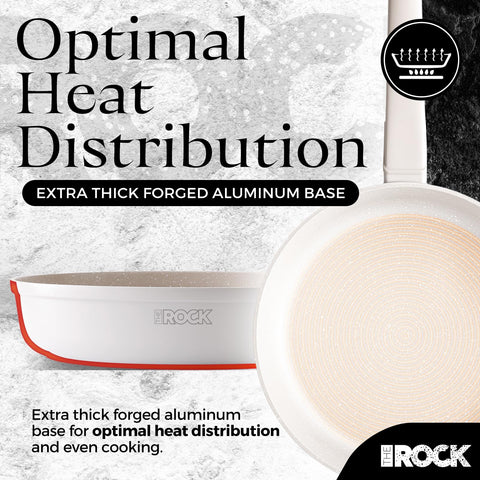 THE ROCK SOHO 15Piezas ceramico, utensilios de nylon incluidos para proteger recubrimiento