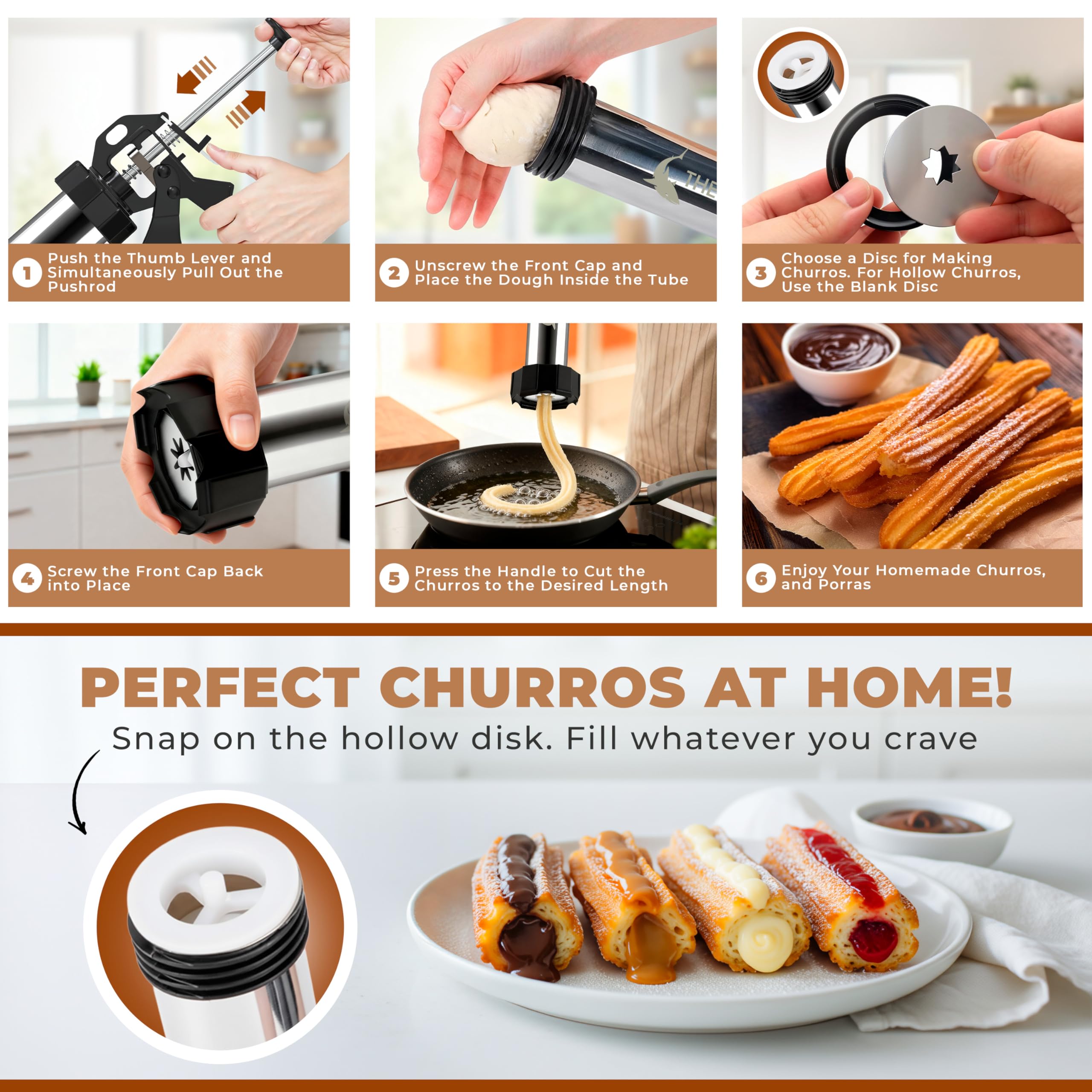 Discos para galletas y churros THE SHARK KITCHENWARE, permiten formas divertidas.