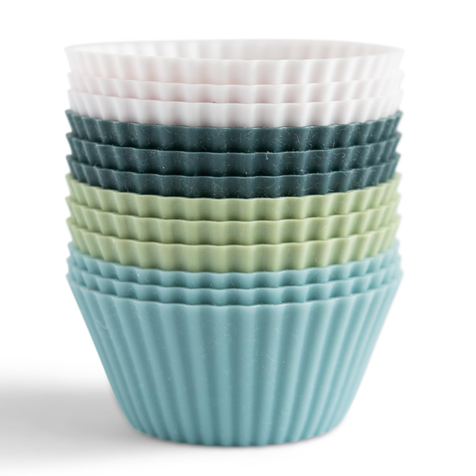 The Silicone Kitchen cápsulas magdalena azul marino, reutilizables para hornear cupcakes.