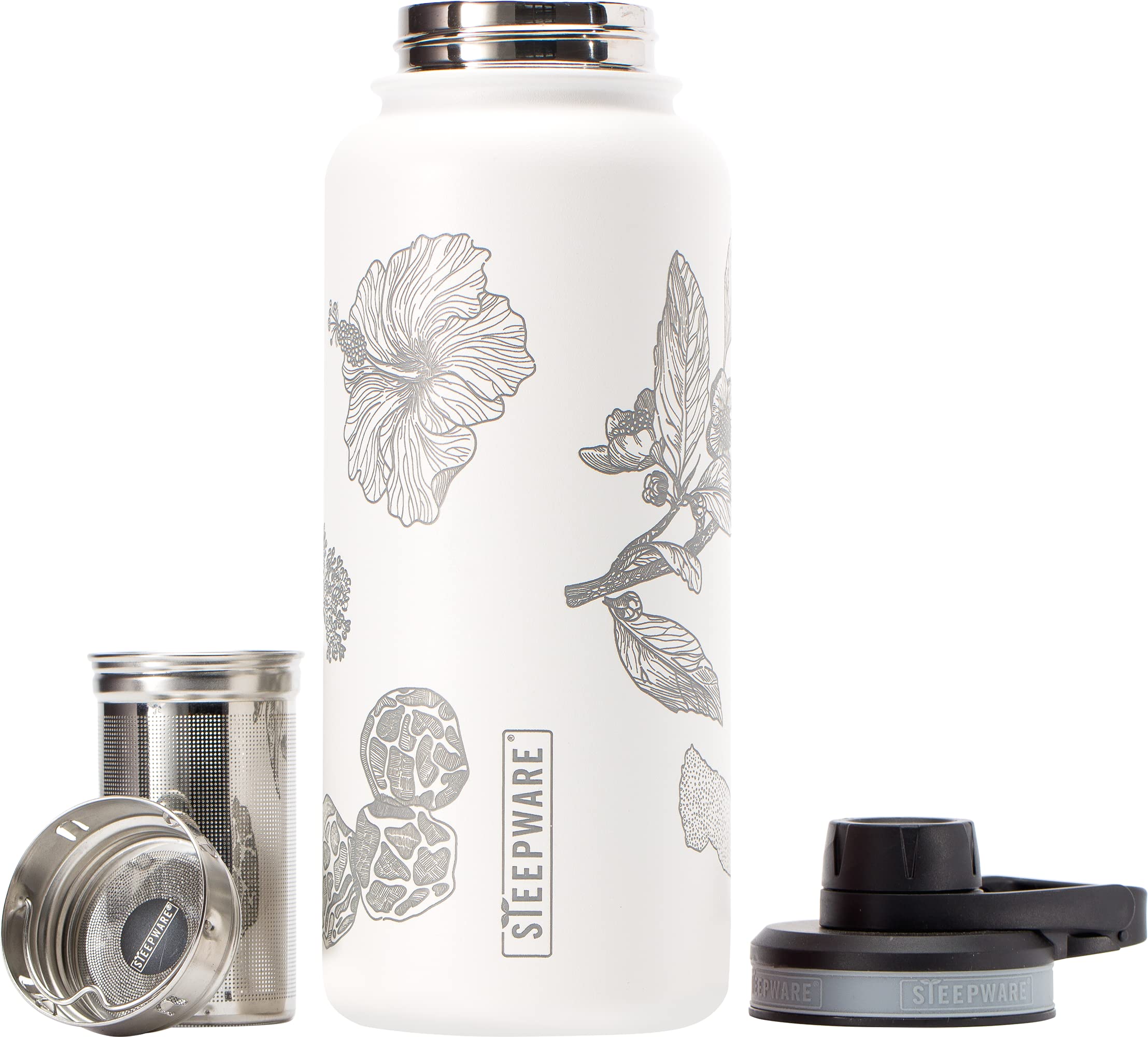 The Tea Spot Himalayan Tumbler con infusor para té suelto, perfecto para té en movimiento.
