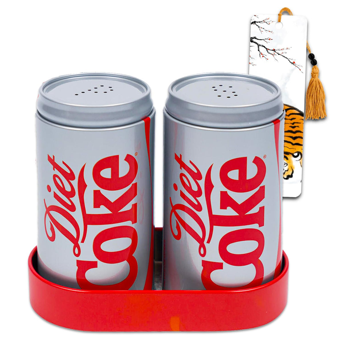 The Tin Box Company Diet Coke salero y pimienta set, ideal para decorar la mesa con estilo
