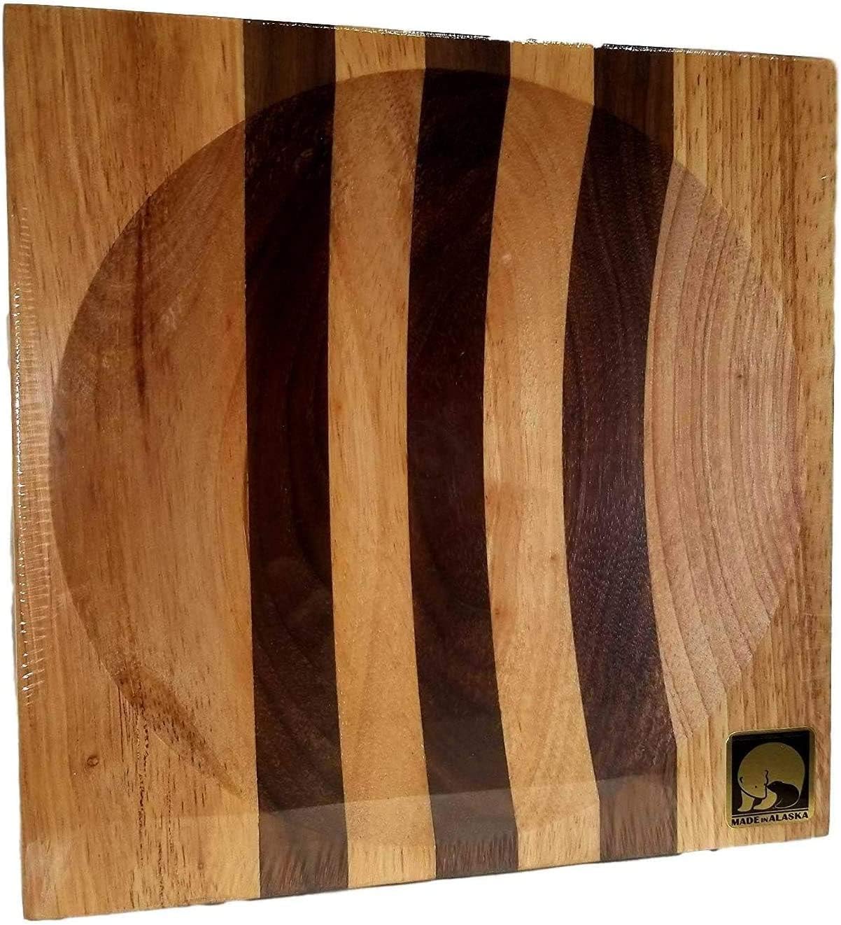 ULU cuenco de picar 8 pulgadas, frente, ideal para picar con estabilidad