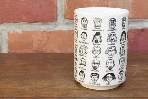 The Unemployed Philosophers Guild - Detalle en relieve de retratos para admirar al beber.