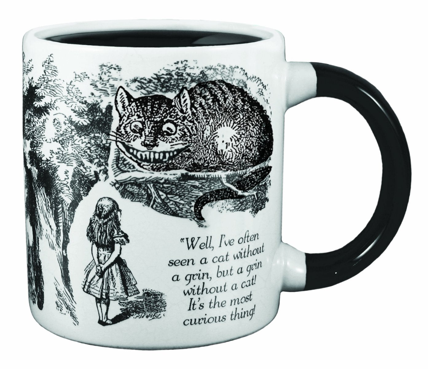 The Unemployed Philosophers Guild taza Cheshire Cat fría, listo para café matutino.