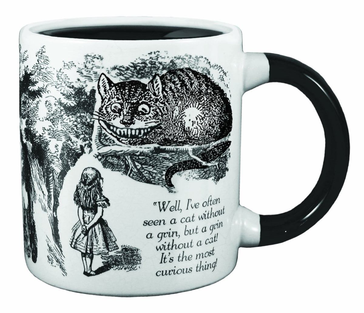 The Unemployed Philosophers Guild taza Cheshire Cat fría, listo para café matutino.