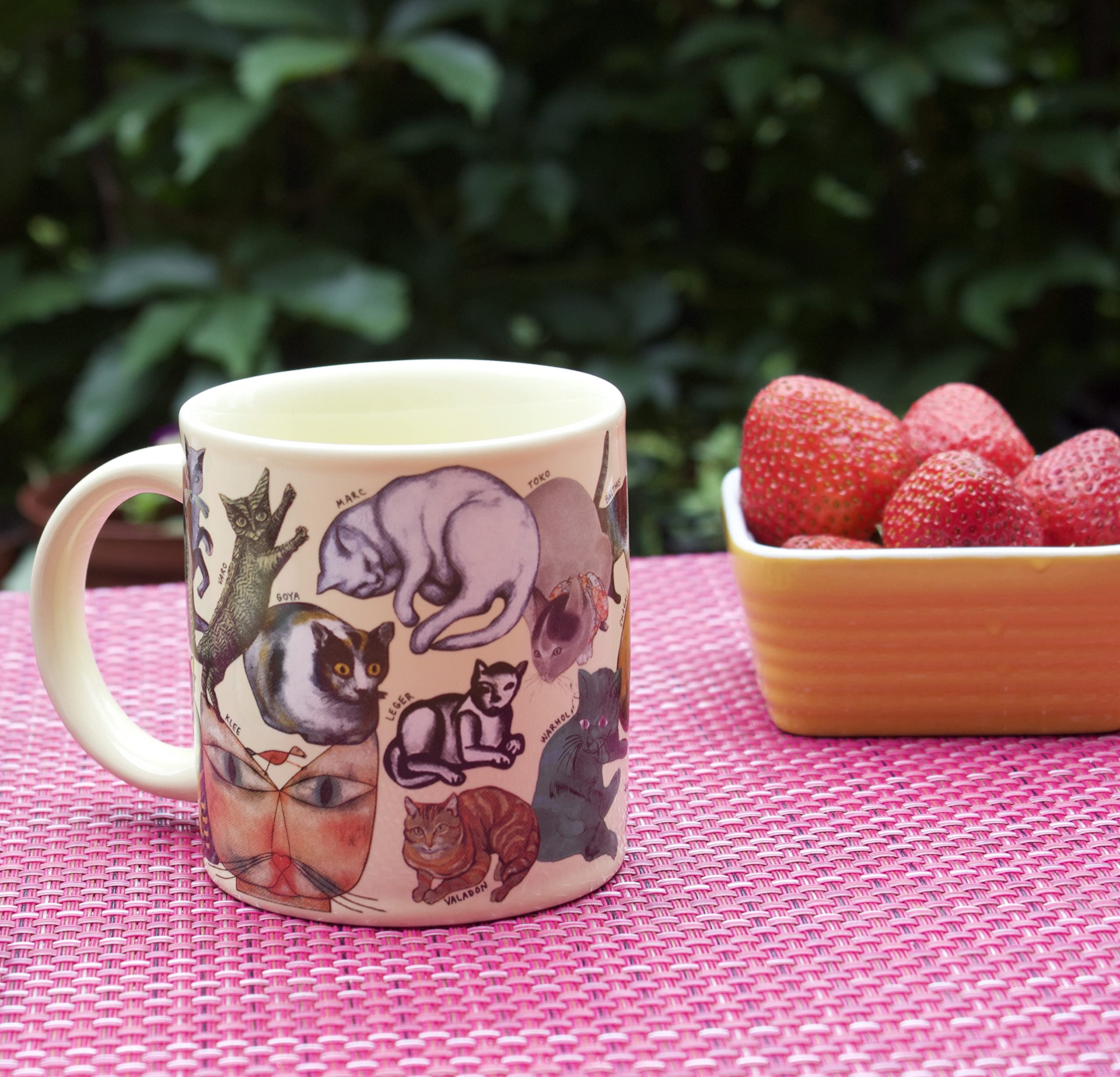 The Unemployed Philosophers Guild taza gato colección histórica, disfruta cada sorbo de cultura.