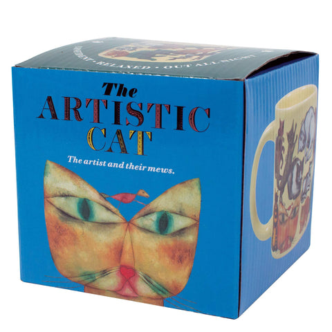 The Unemployed Philosophers Guild taza gato Matisse, despertar creativo con color.