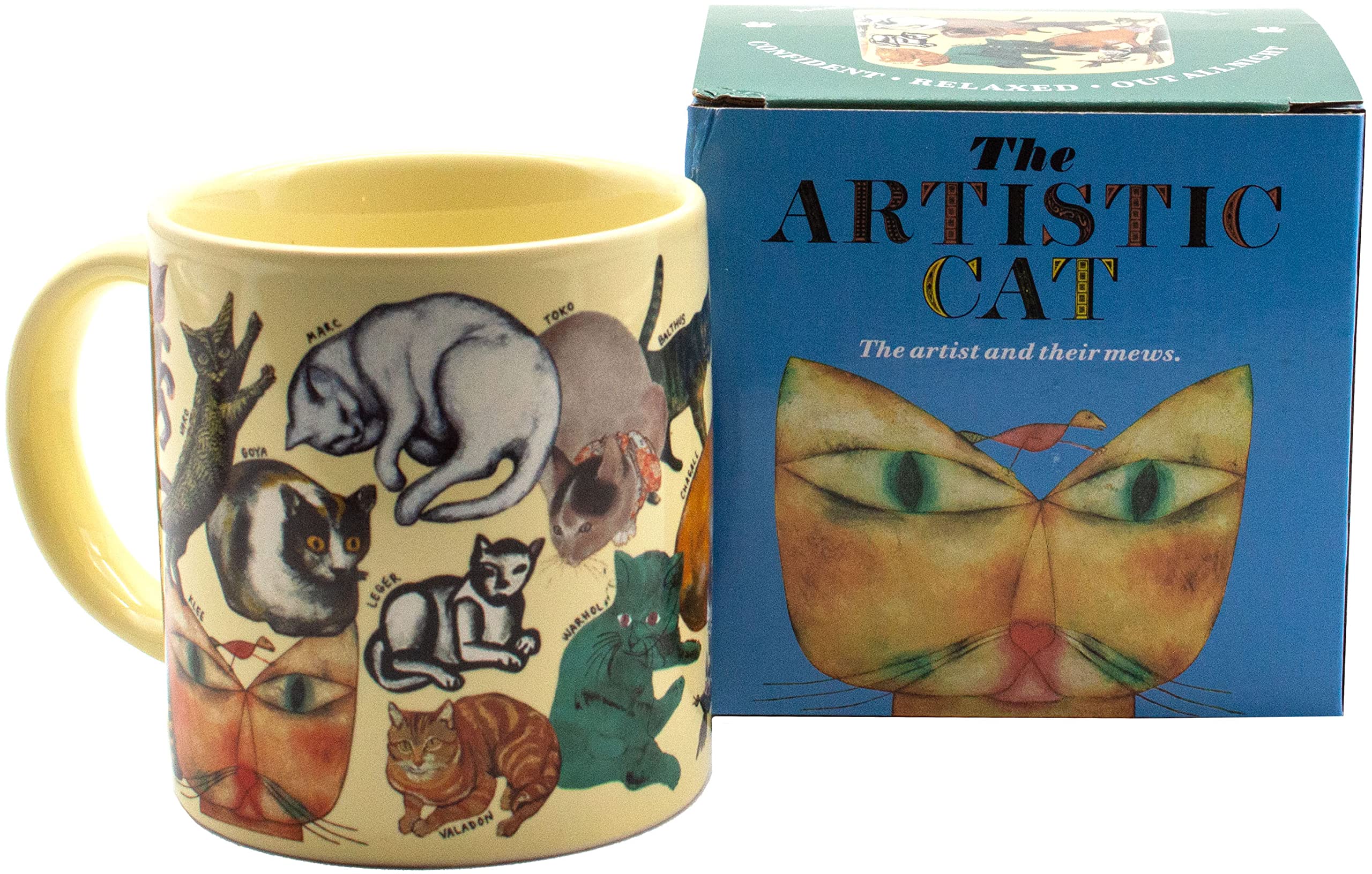 The Unemployed Philosophers Guild taza gato Paul Klee, ideal para empezar el día inspirado.