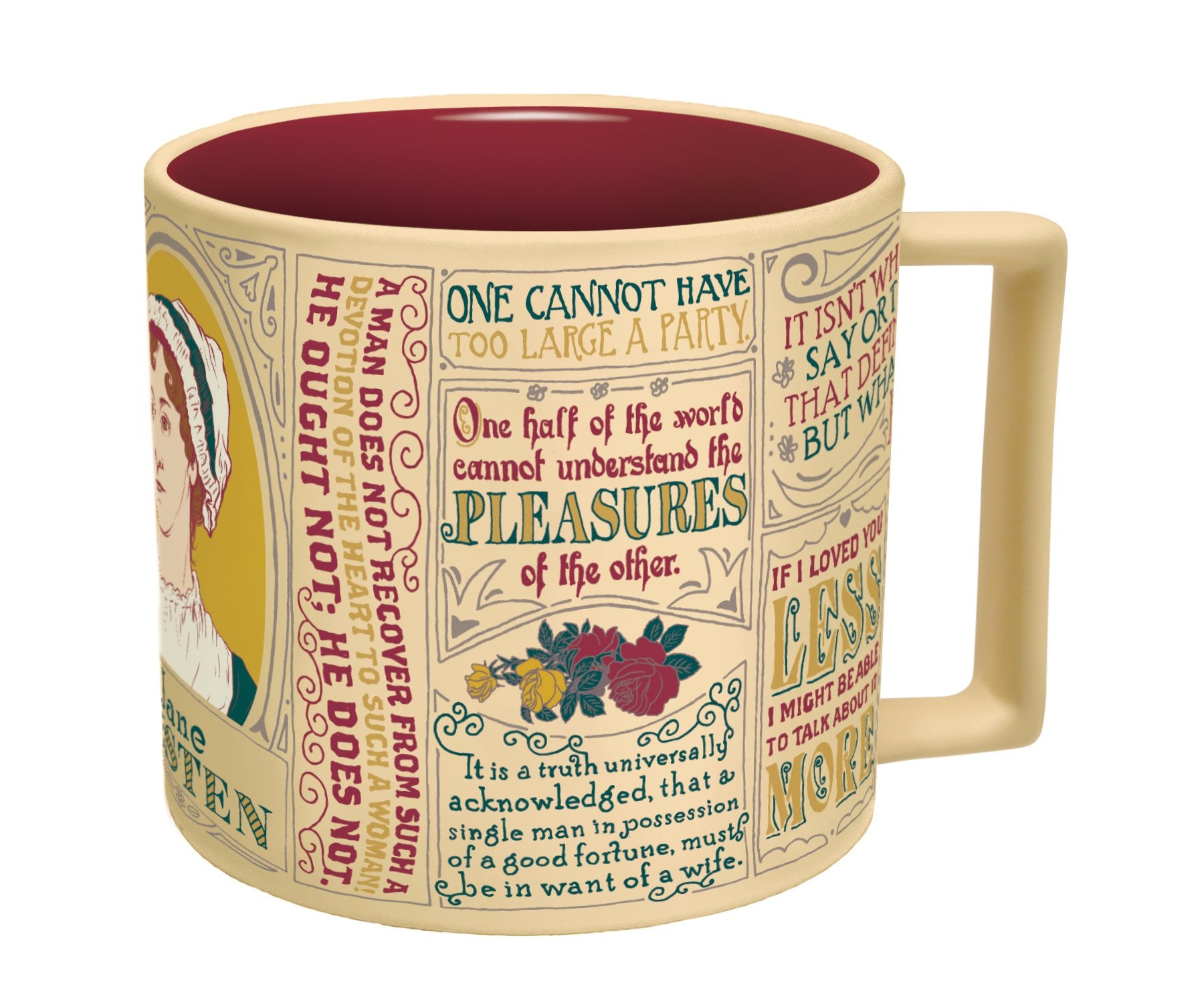 The Unemployed Philosophers Guild Taza Jane Austen caja regalo atractiva