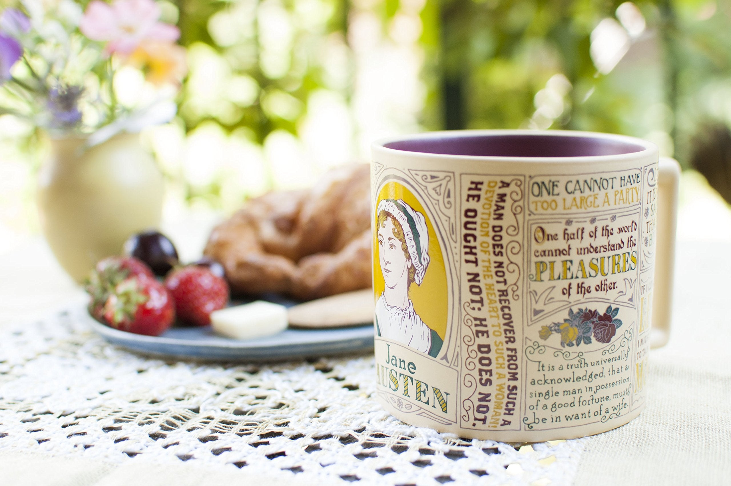 The Unemployed Philosophers Guild Taza Jane Austen en caja regalo lista para entregar