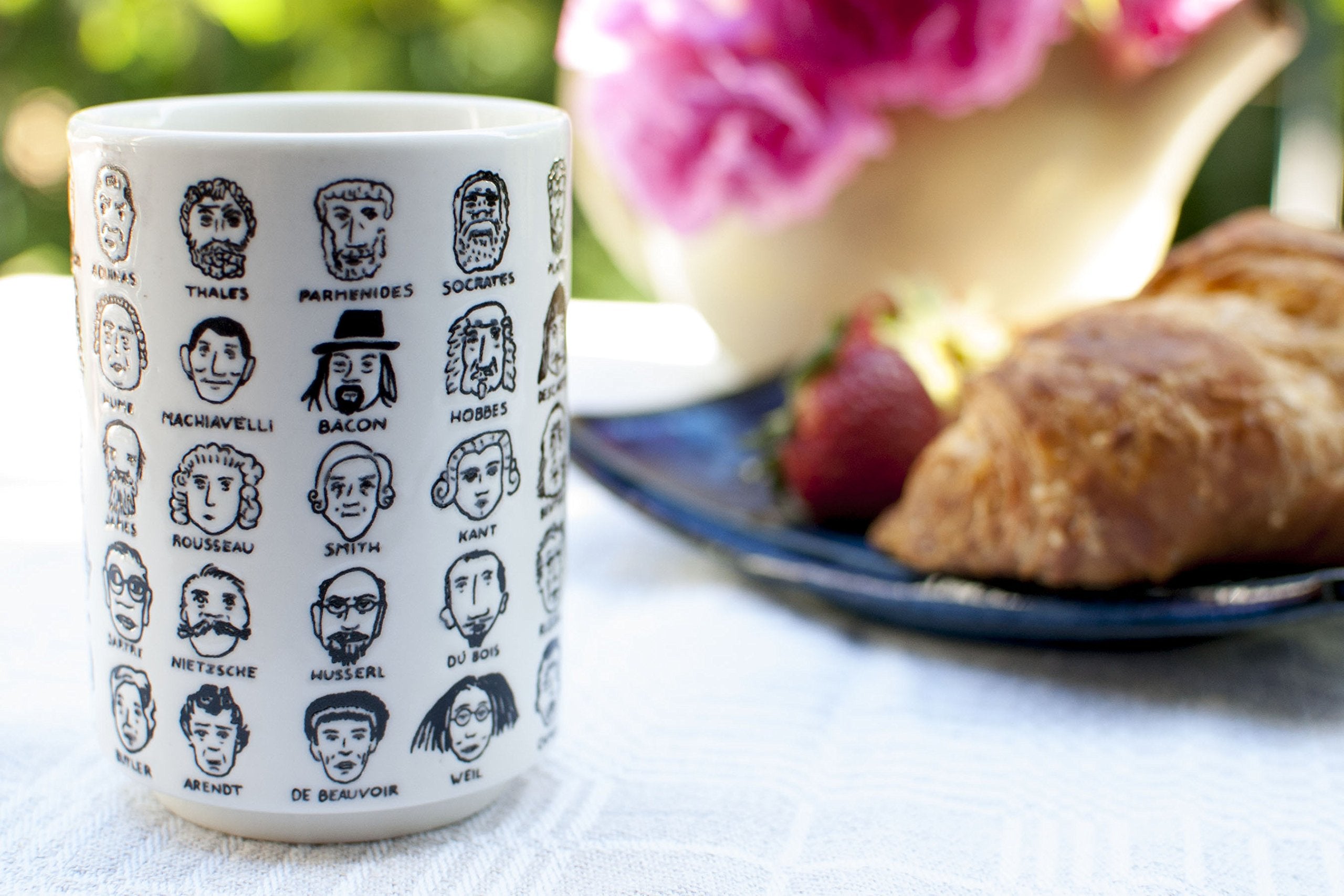 The Unemployed Philosophers Guild - Taza sin asa para disfrutar del té con estilo.