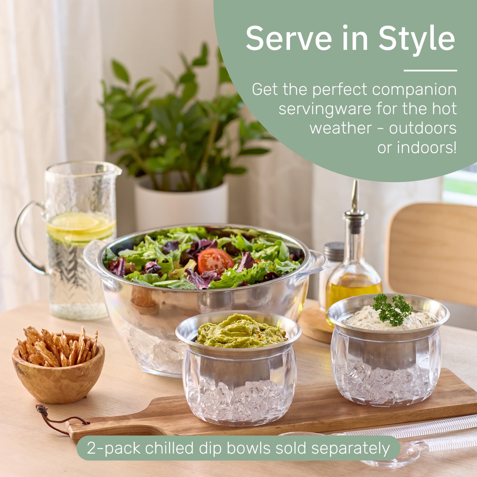 The Useful Co. dos-palitas-ensalada para servir con facilidad.